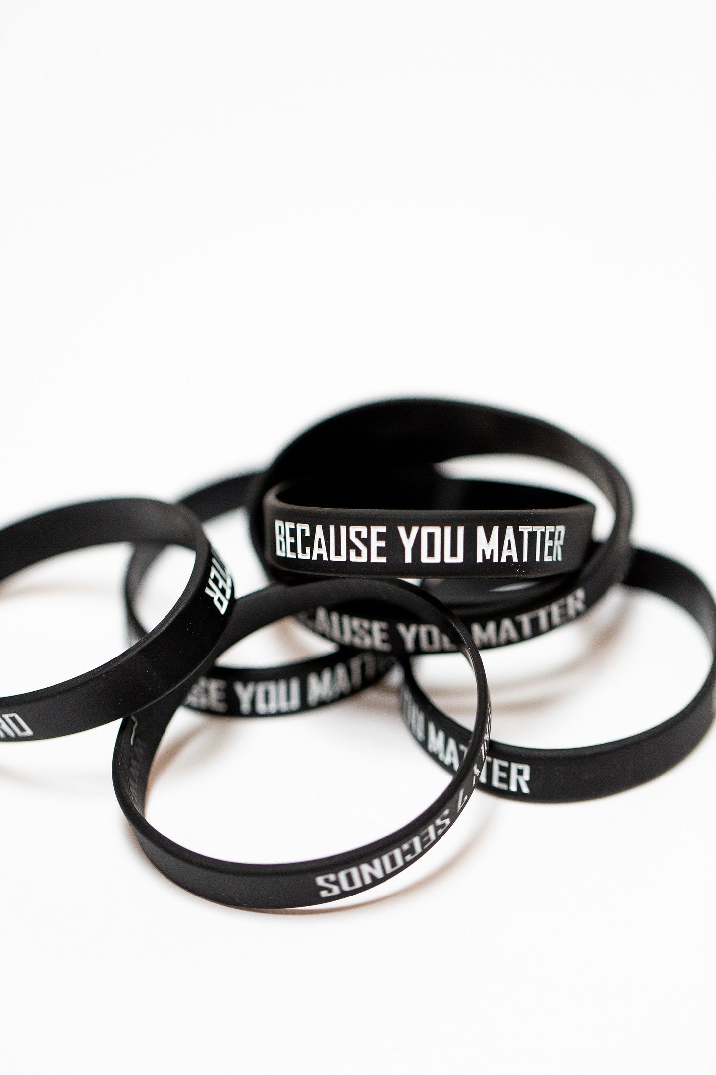 Because You Matter Wristbands - Only7Seconds Shop