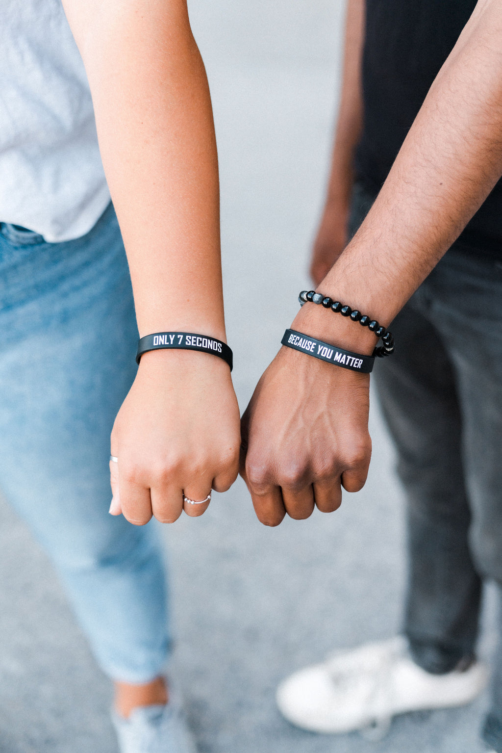 Because You Matter Wristbands - Only7Seconds Shop