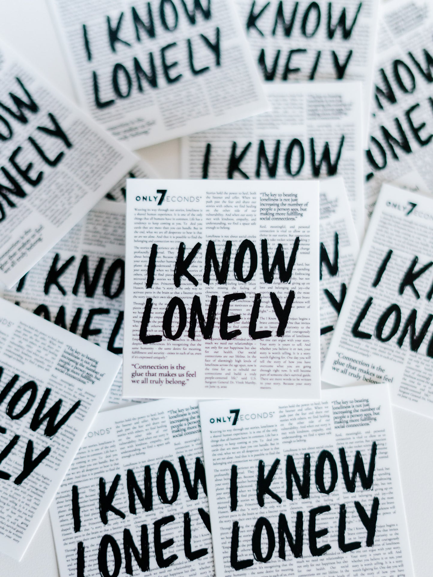 I Know Lonely: Sticker Pack - Only7Seconds Shop