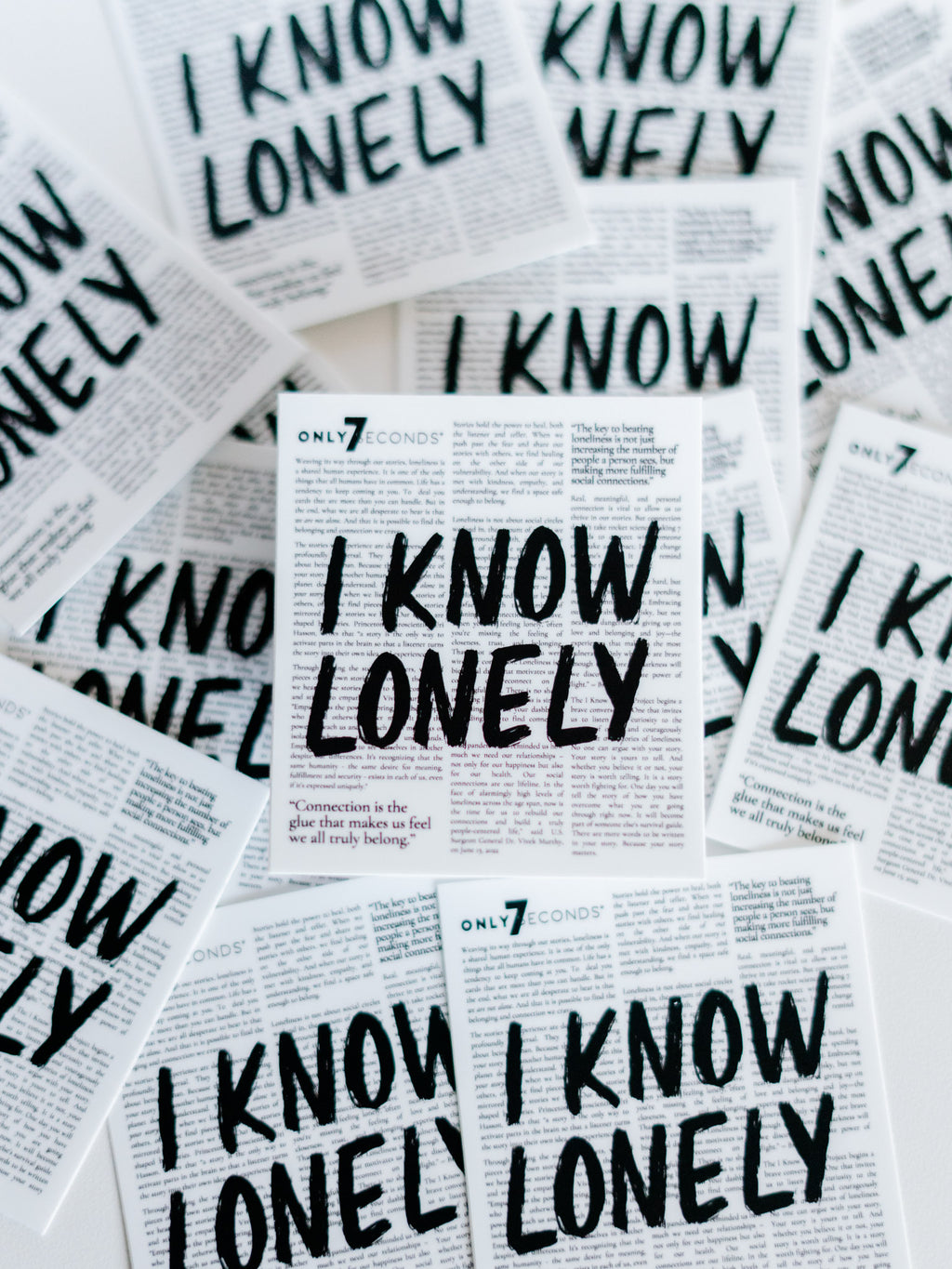 I Know Lonely: Sticker Pack - Only7Seconds Shop