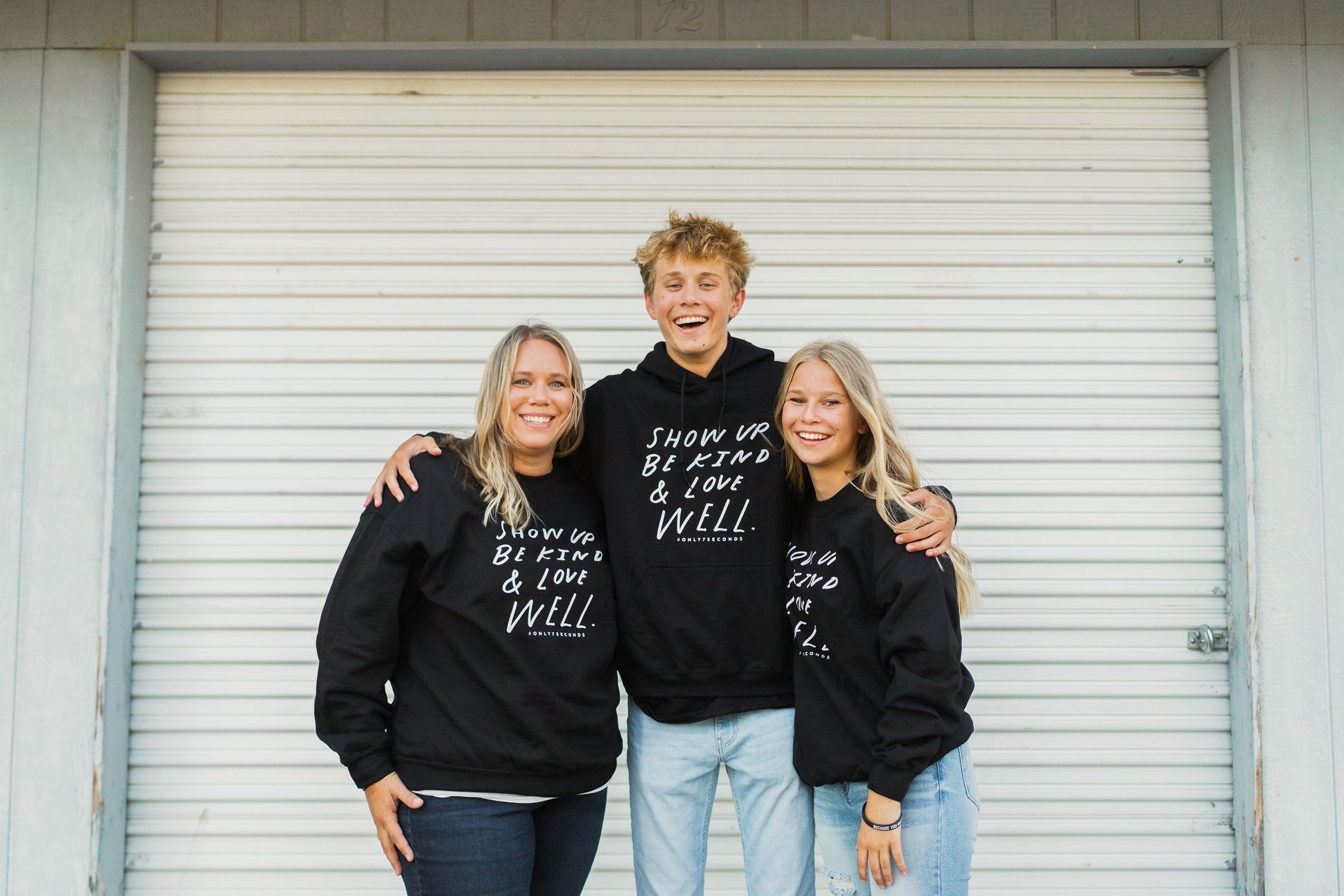 Show Up, Be Kind & Love Well Hoodie - Only7Seconds Shop